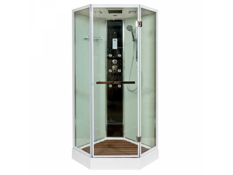 Купить Душевая кабина Deto Z Z900 Mictic 90 x 90 x 220 см с гидромассажем, хром