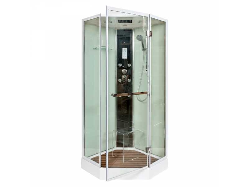 Купить Душевая кабина Deto Z Z900 Mictic 90 x 90 x 220 см с гидромассажем, хром