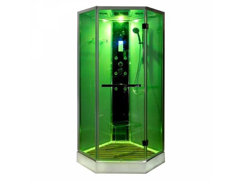 Купить Душевая кабина Deto Z Z900 Mictic 90 x 90 x 220 см с гидромассажем, хром