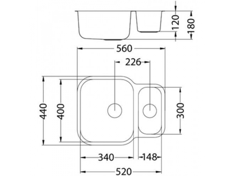 Купить Мойка кухонная Alveus Duo 70 1039363, хром