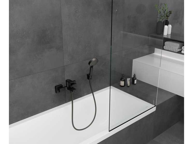 Купить Смеситель Hansgrohe Vernis Shape для ванны и душа, матовый черный, 71450670