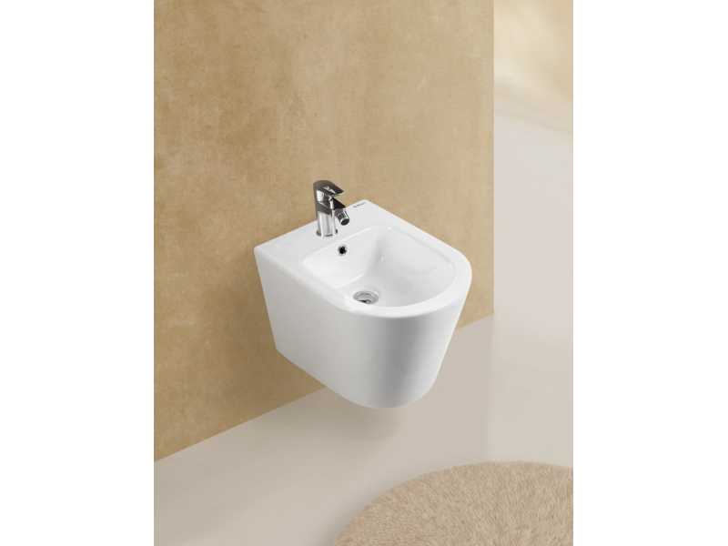 Купить Подвесное биде BelBagno Flay-R, белое, BB053BH