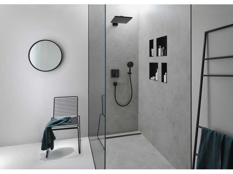 Купить Шланговое подсоединение Hansgrohe FixFit Square, черный матовый, 26455670