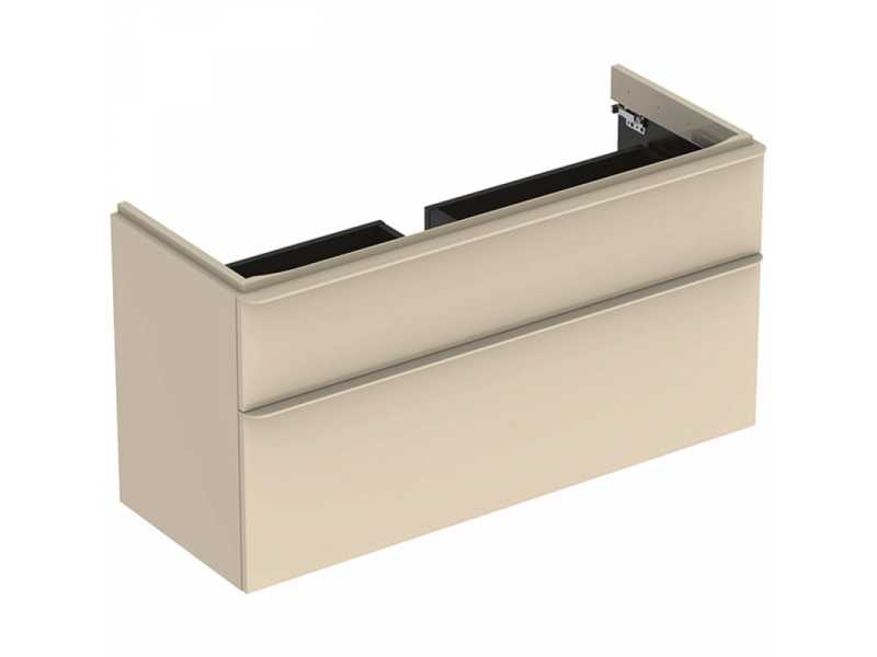 Купить Тумба под раковину Geberit Smyle Square 500.355.JL.1, 120 см, цвет песчаный глянец