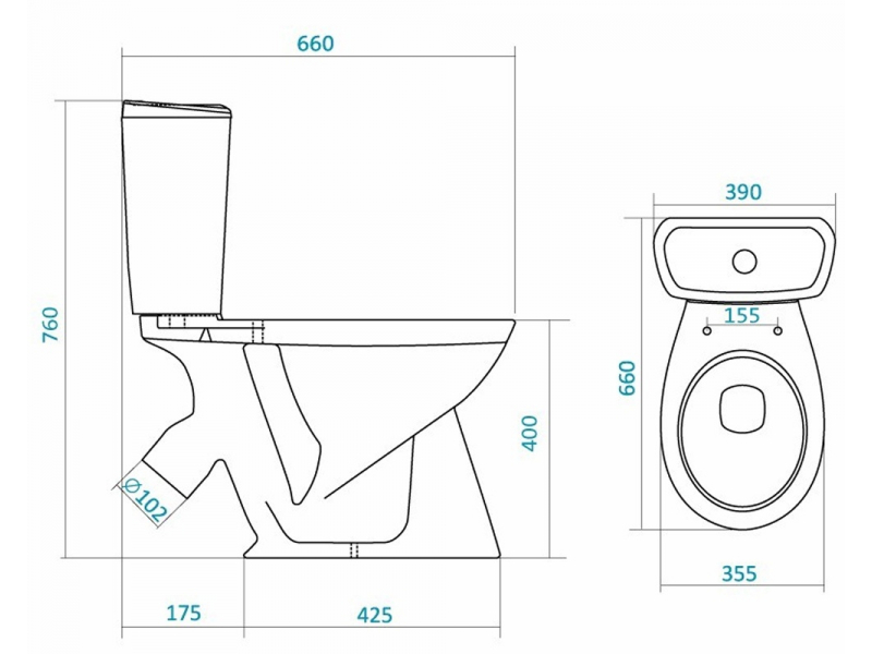 Купить Напольный унитаз Santek Бриз 1.WH20.2.569 (wh202569) крышка стандарт