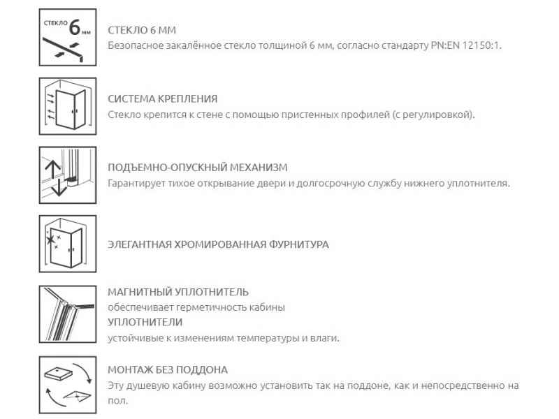 Купить Душевой уголок Radaway Almatea KDJ, 120 x 90 х 195 см, стекло интимато, профиль хром, L/R