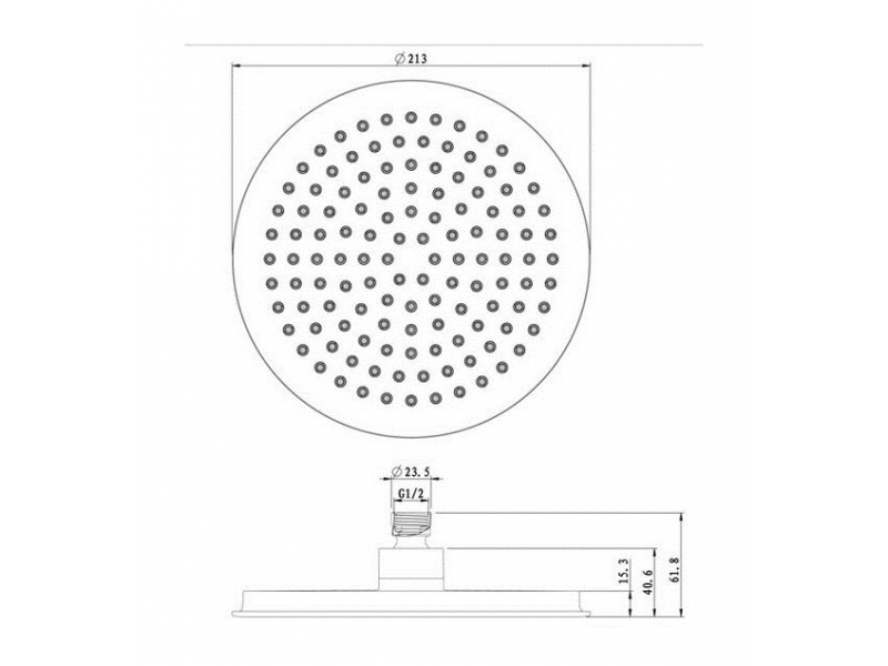 Купить Верхний душ Caprigo Parts круглый, хром, 99-503-crm