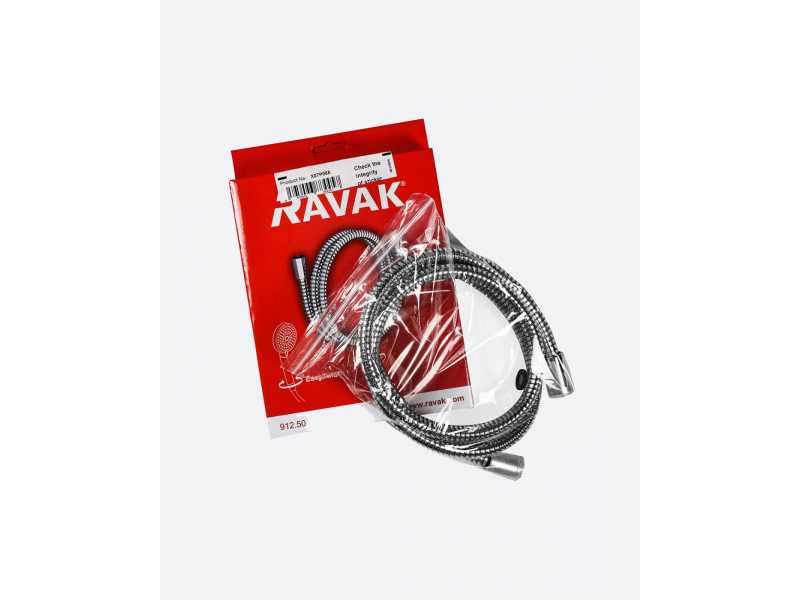 Купить Душевой шланг из прочного пластика Ravak 912.50, 150 см, хром, X07P065