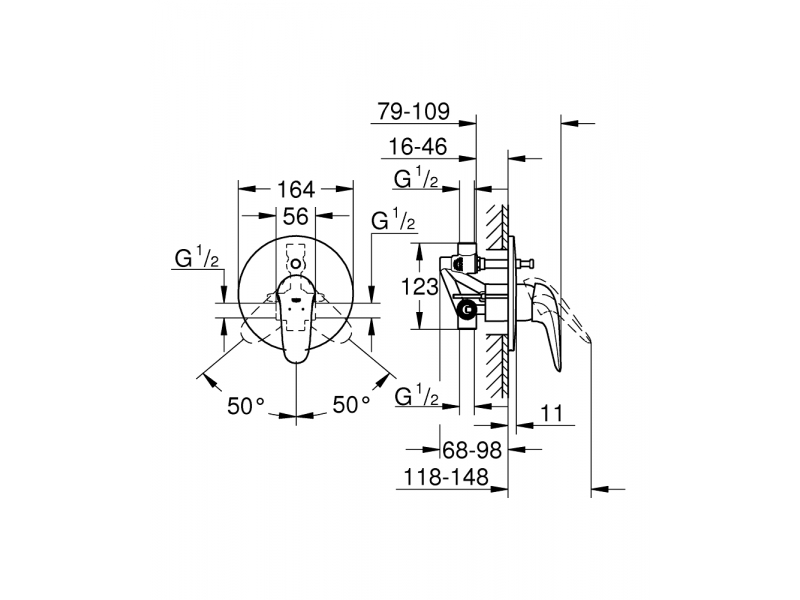 Купить Смеситель Grohe Eurostyle New 23730003 для ванны и душа