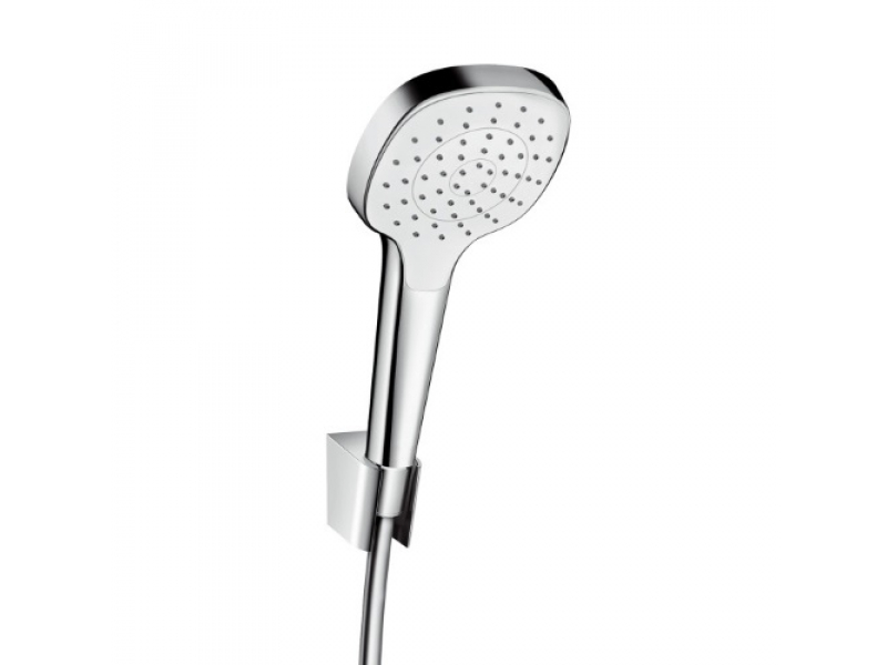 Купить Душевой гарнитур Hansgrohe Croma Select E 1jet Port, 26412400, белый/хром