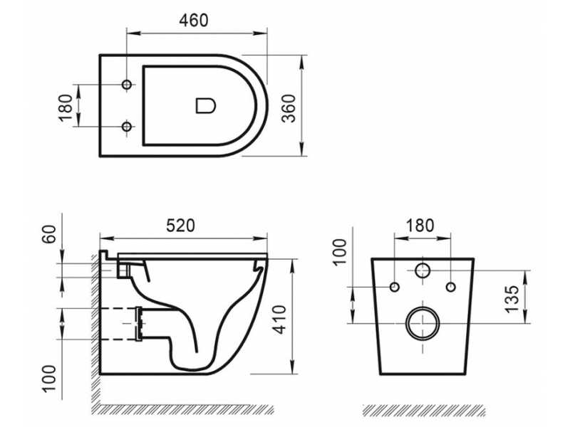 Купить Подвесной унитаз BelBagno Senso-R BB017CHR, безободковый