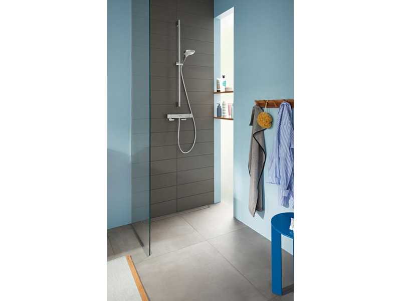 Купить Душевой гарнитур Hansgrohe 26592400 Croma Select E Vario, штанга 90 см, белый/хром