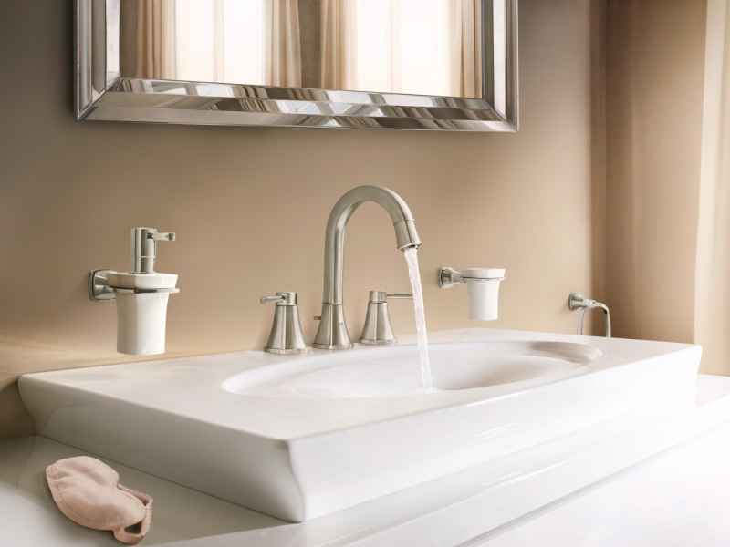 Купить Дозатор для жидкого мыла Grohe Grandera 40627IG0, хром/золото