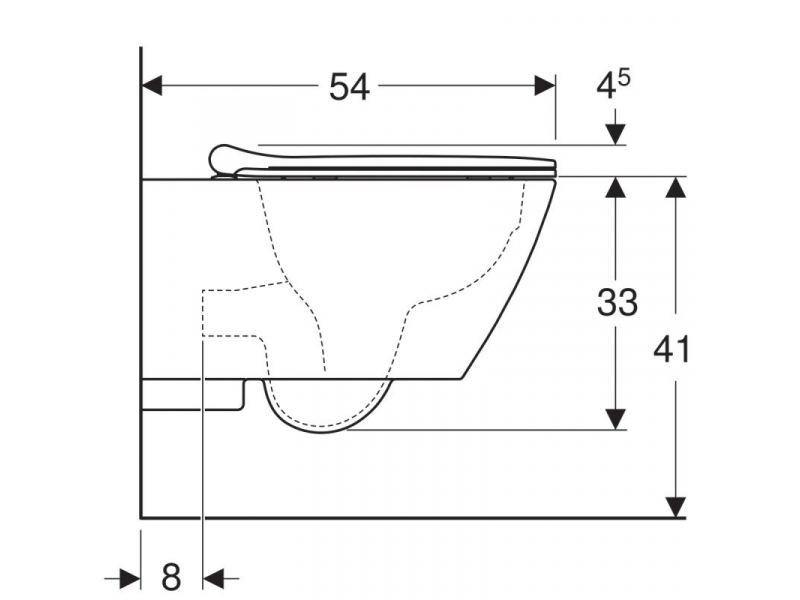 Купить Подвесной унитаз Geberit Smyle Square 500.685.01.1 Rimfree, безободковый с крышкой-сиденьем микролифт