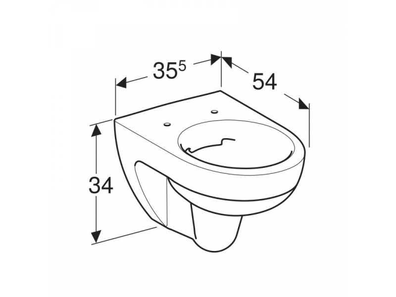 Купить Подвесной унитаз Geberit Renova Rimfree, безободковый, 203050000