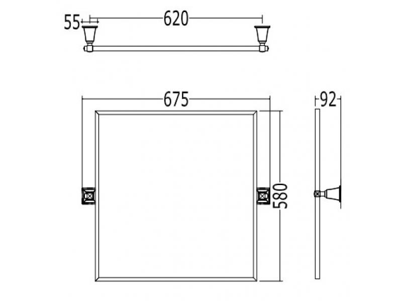 Купить Зеркало Devon&Devon Time TM321NKSA, никель сатинированый