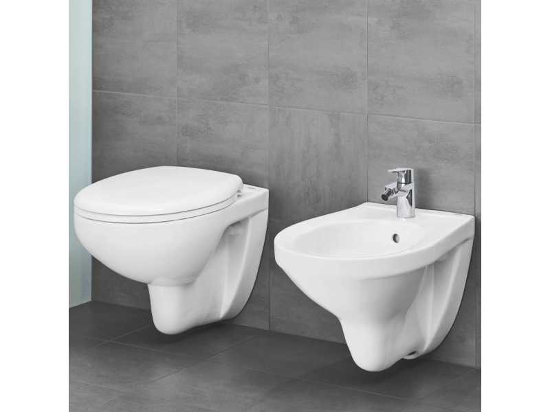 Купить Подвесной унитаз Grohe Bau Ceramic 39351000, безободковый, крышка микролифт