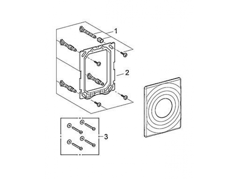 Купить Кнопка для инсталляции Grohe Surf 38574000, хром