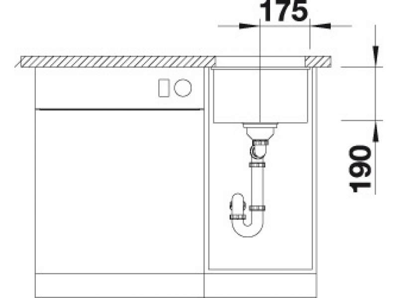 Купить Мойка Blanco Subline 320-U 513403, жасмин