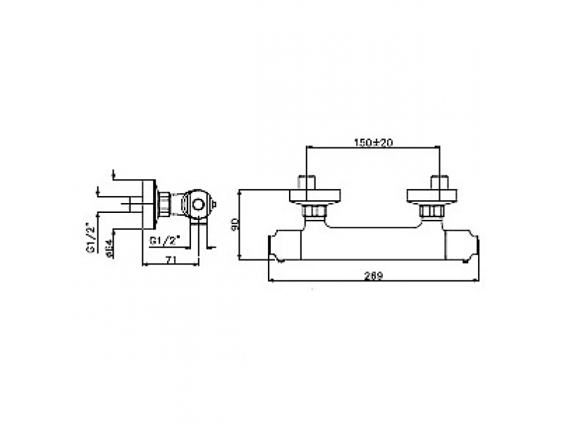 Купить Смеситель Gattoni Termostatici TS225C0cr для душа