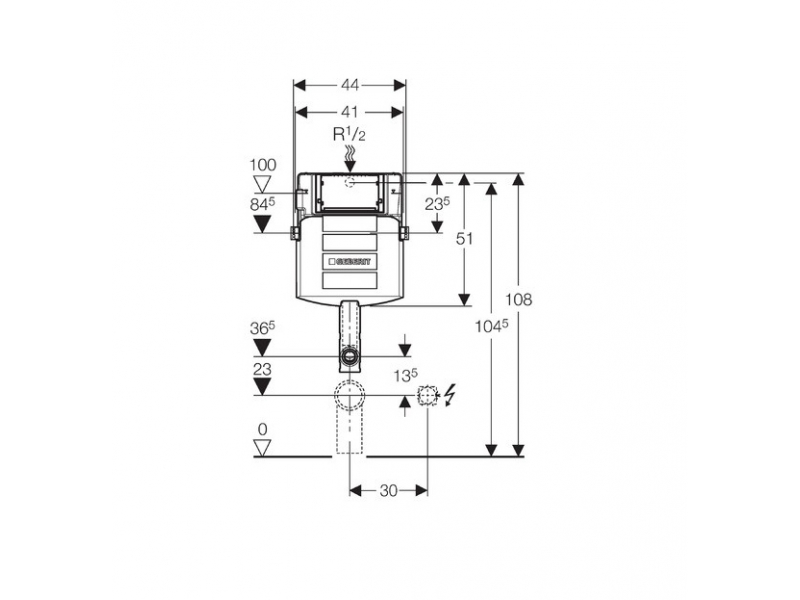 Купить Бачок Geberit Sigma 109.300.00.5