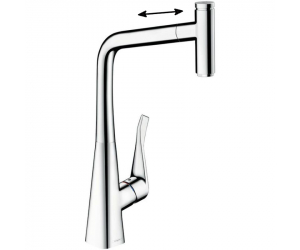 Смеситель Hansgrohe Metris Select 14884000 для кухни, хром