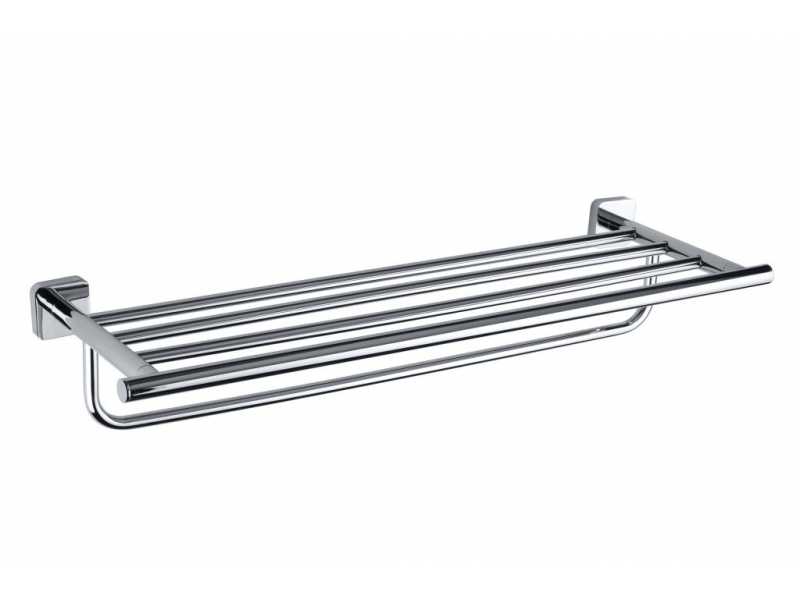 Купить Полка с вешалкой Bemeta Tasi 154105262 65.6 x 21.6 x 10.5 см, хром