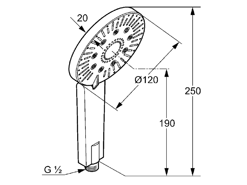 Купить Душевая лейка Kludi A-Qas 6570005-00