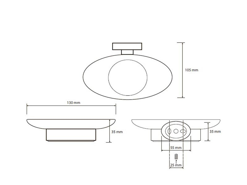 Купить Мыльница Bemeta Oval 118408021