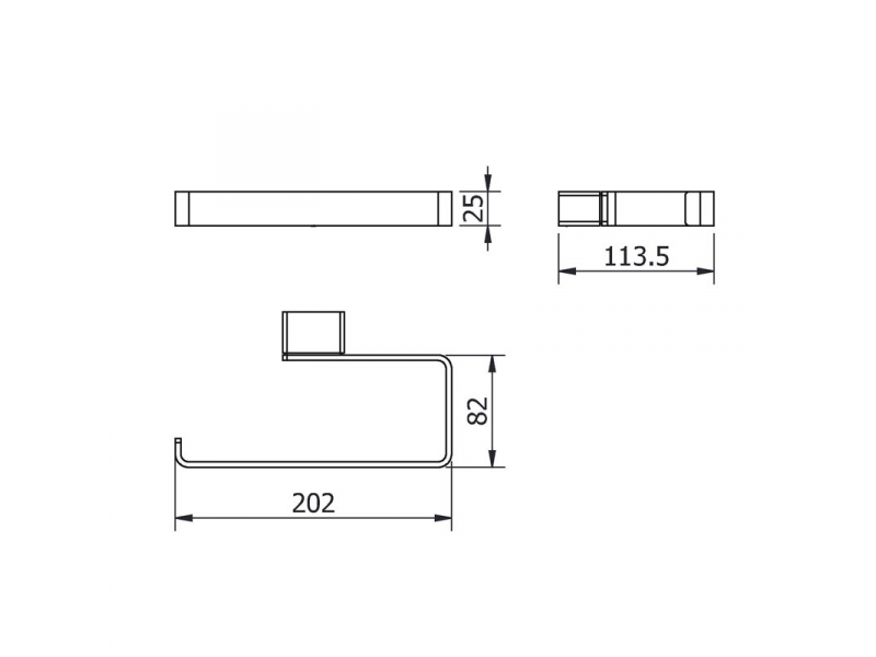 Купить Полотенцедержатель Langberger Vico 11338A, 20 см, хром