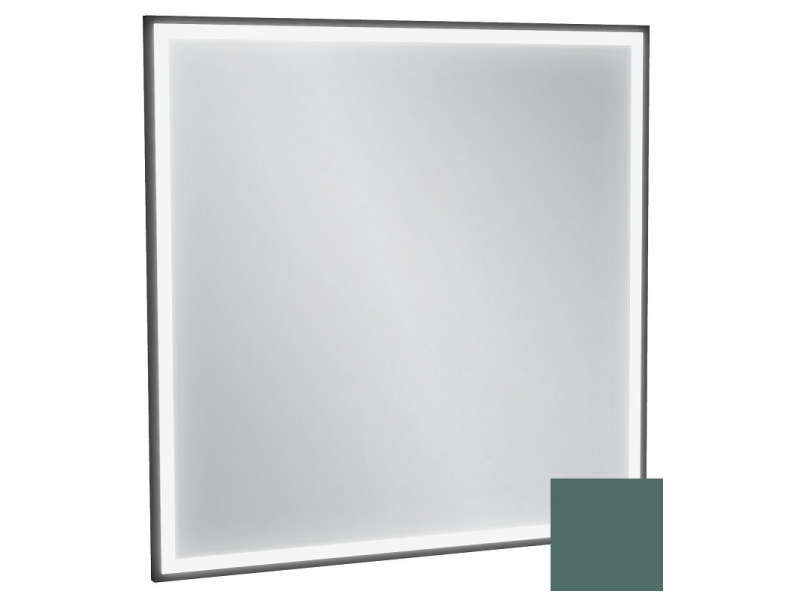 Купить Зеркало Jacob Delafon Allure EB1435-S49, 80 х 80 см, с подсветкой, лакированная рама эвкалипт сатин
