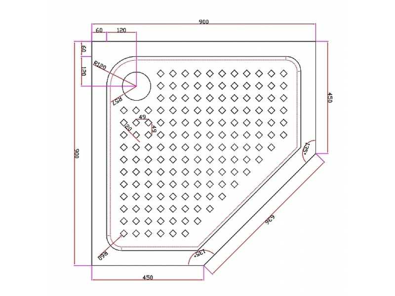 Купить Душевой поддон Cezares Tray-A-P 90 x 90 см акриловый, TRAY-A-P-90-15-W0