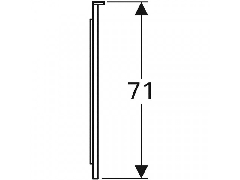 Купить Зеркало Geberit Xeno2 500.204.00.1, 160 х 71 см, со светодиодной подсветкой