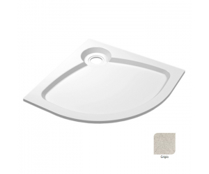 Поддон душевой Cezares Tray TRAY-S-R-100-550-56-GR, 100 х 100 см, серый, из искусственного камня