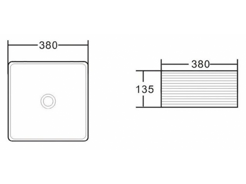 Купить Раковина BelBagno BB1407 накладная 38 х 38 х 13.5 см