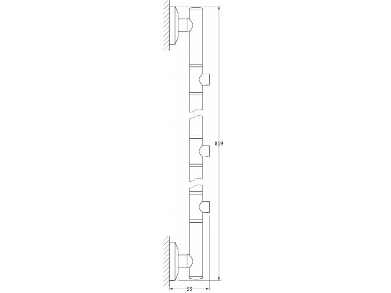 Купить Штанга FBS Standard STA 075 трехпозиционная длина 82 см