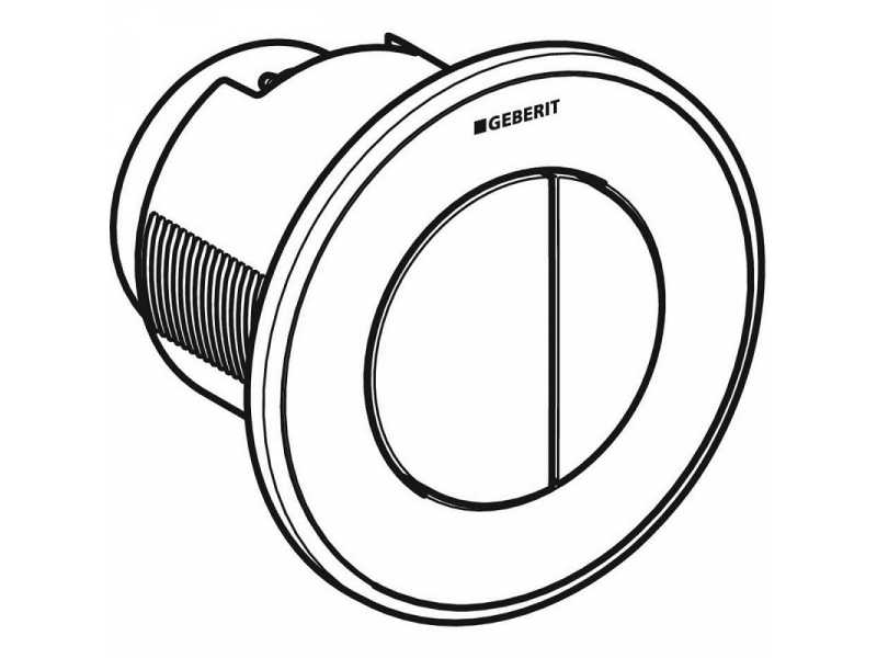 Купить Клавиша смыва Geberit Sigma Type 10, клавиша - альпийский белый, кольцо - хром глянцевый, 116.056.KJ.1