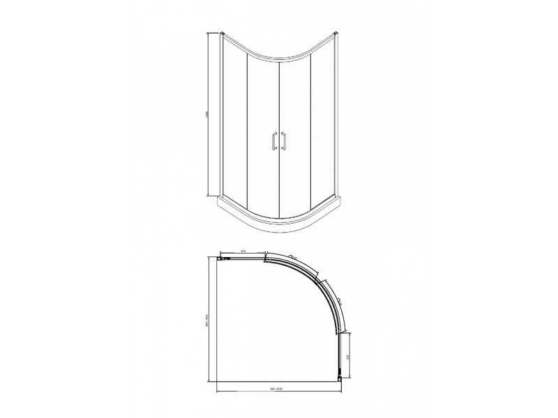 Купить Душевой уголок Bravat Drop BS100.1200A, 100 x 100 x 200 см, двери раздвижные, стекло прозрачное, хром