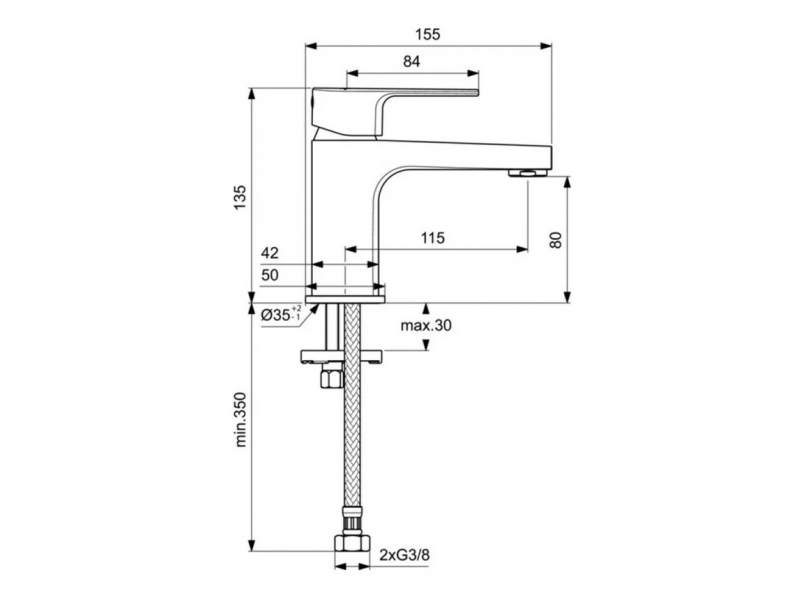 Купить Смеситель Ideal Standard Cerafine D для раковины, хром, BC682AA