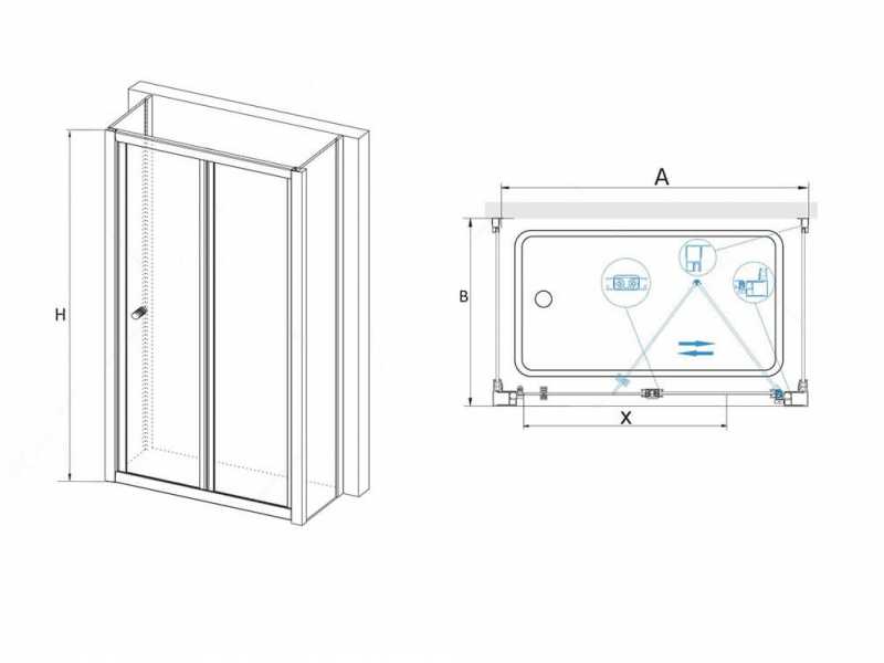 Купить Душевой уголок RGW CL-31, 04093100-11, 100 x 100 х 185 см, дверь складная, стекло прозрачное, хром