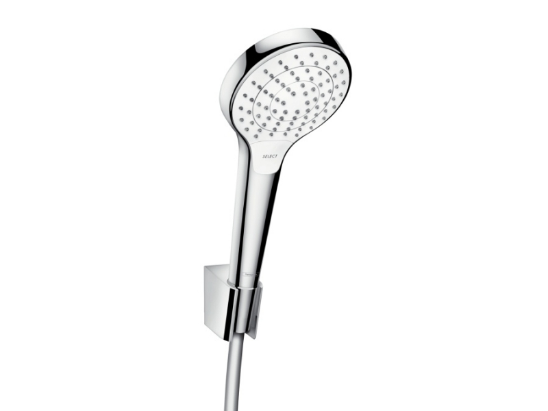 Купить Душевой гарнитур Hansgrohe Croma Select S Vario 26562400, штанга 65 см, белый/хром