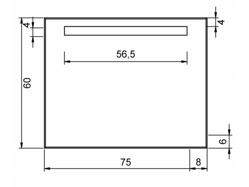 Купить Зеркало Aquanet TH-24C 75*60 00180755