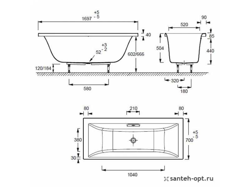 Купить Ванна акриловая Jacob Delafon EVOK E60340-00, 170х70