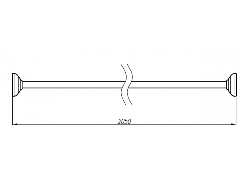 Купить Карниз прямой для шторки на ванну Migliore ML.BTD-21.205.BR, бронза