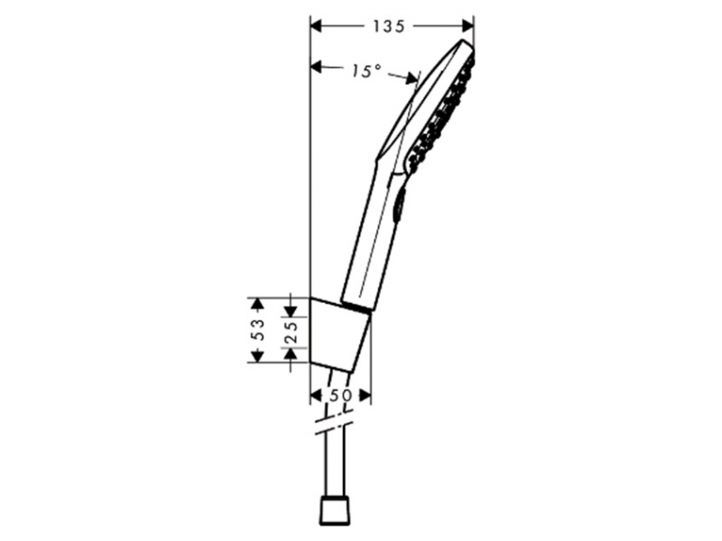 Купить Душевой гарнитур Hansgrohe Raindance Select E 26720000, 3 режима струи, хром