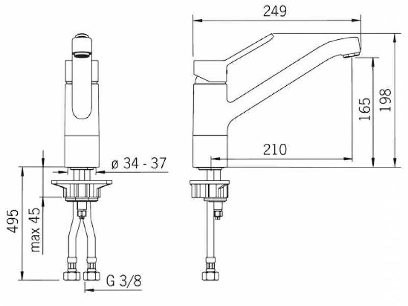 Купить Смеситель Oras AQUITA 2920F, для кухни