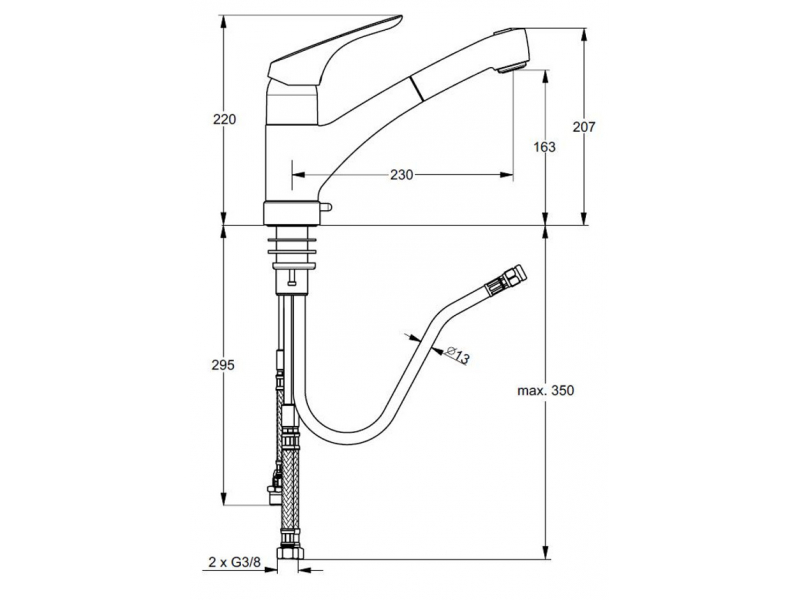 Купить Смеситель Ideal Standard Cerasprint New B5348AA для кухни