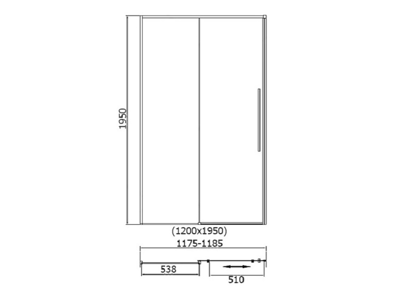 Купить Душевая дверь RGW SV-12 32321212-11 120 х 195 см, хром