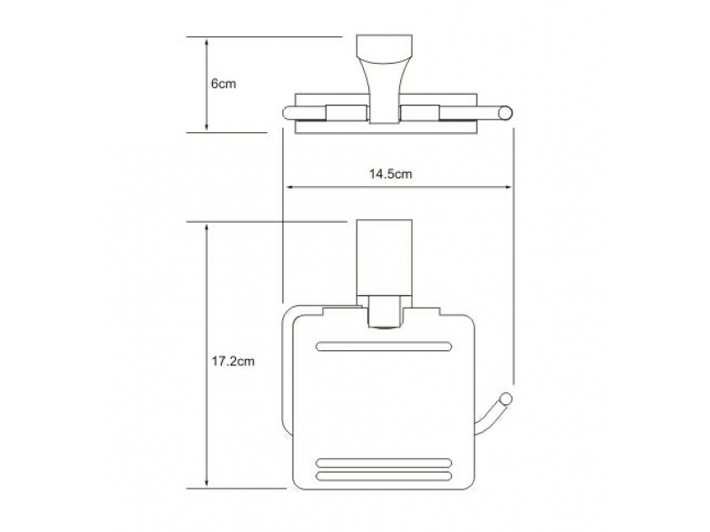 Купить Держатель для туалетной бумаги WasserKRAFT Leine 5025WHITE, с крышкой