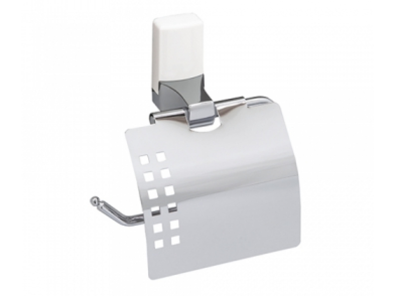 Купить Держатель для туалетной бумаги WasserKRAFT Leine 5025WHITE, с крышкой